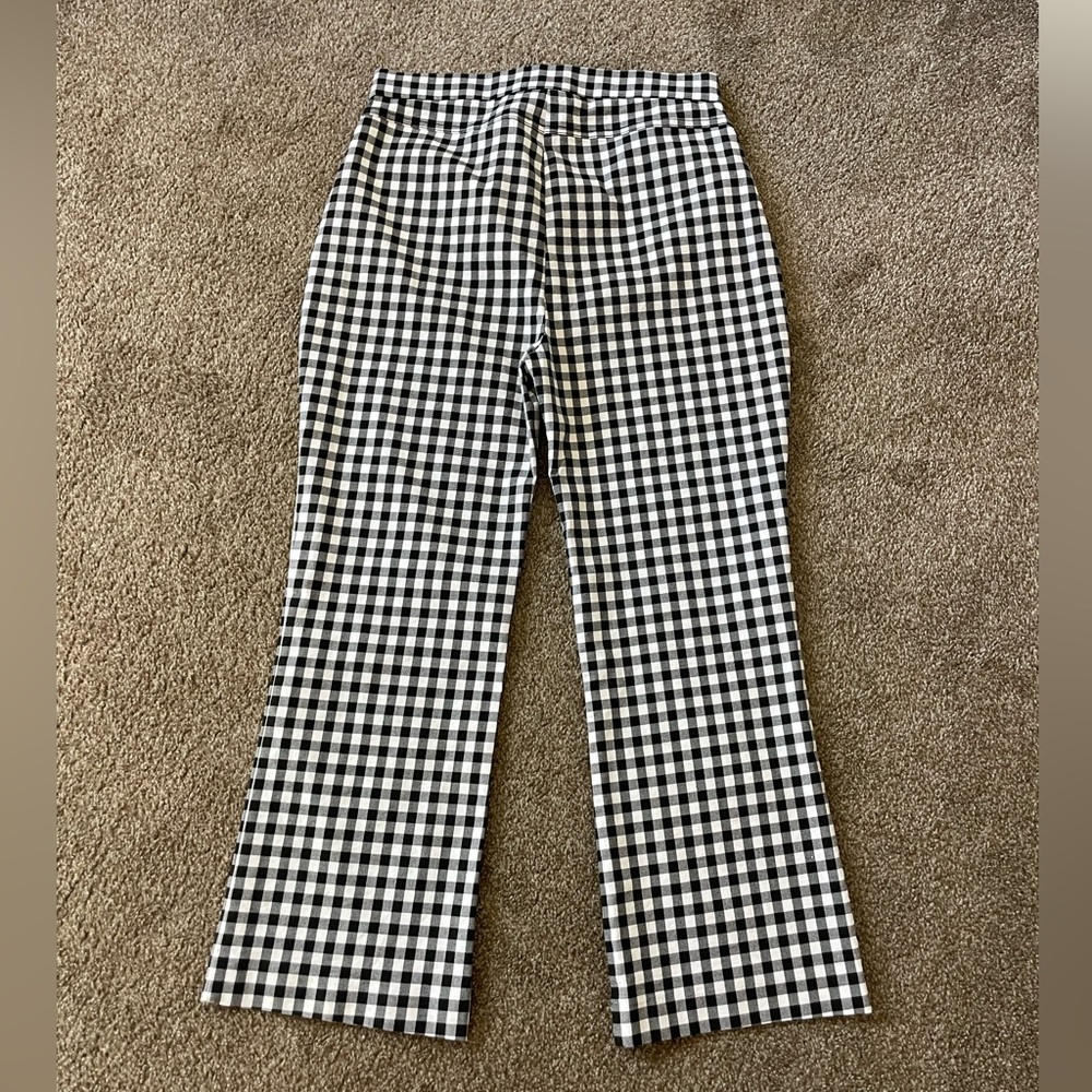 Free People - Gingham Florence Crop Pants / Black & White - Picture 4 of 6